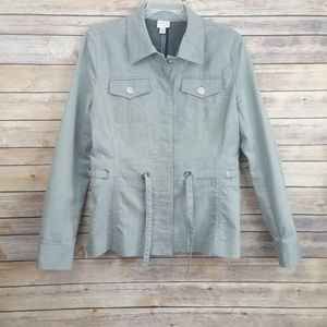 XXL Isaac Mizrahi for Target Gray Denim Jacket